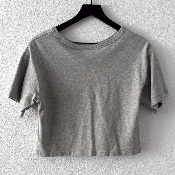 Champion Gray Cropped T-Shirt - S - Picture 5 of 5